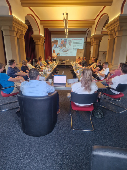 Blick ins Plenum bei der PR Schulung